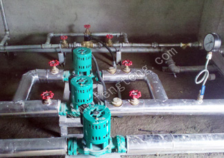 金品电器厂锅炉热水系统工程